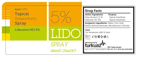 LidoSpray graphic bottle label