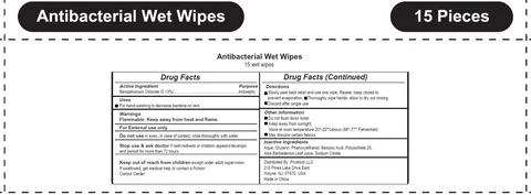 Antibacterial Wet Wipes 포장