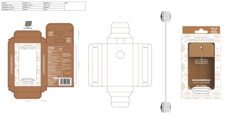 Smart Care Hand Sanitizer Holiday- Gingerbread 포장