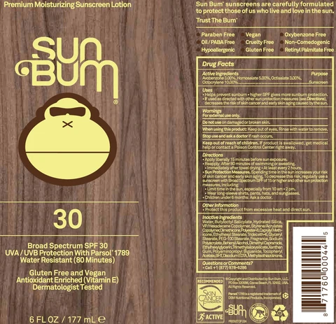 Sun Bum SPF 30 Premium Moisturizing Sunscreen 포장
