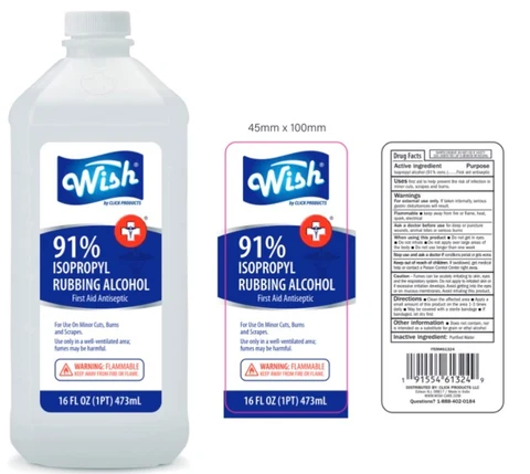WISH RUBBING ALCOHOL 91% 포장