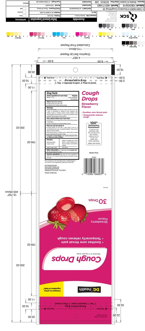 Cough Drops Dollar General Strawberry 30ct 포장