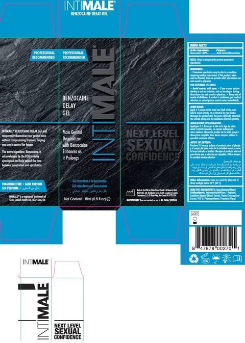 INTIMALE Benzocaine Delay Gel packaging