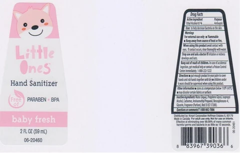 LITTLE ONESBABY FRESH SANITIZER packaging