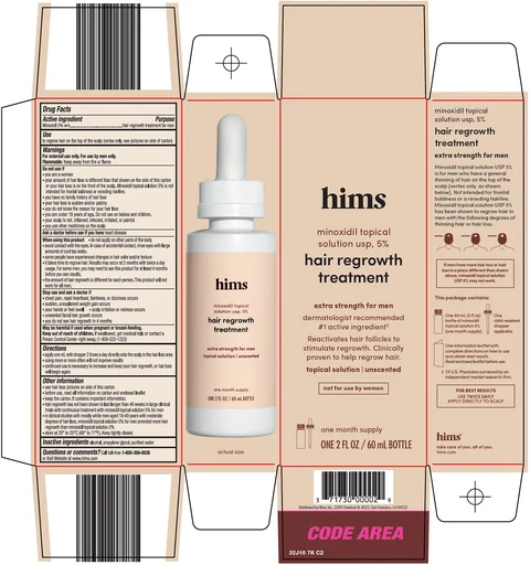 hims hair regrowth treatment packaging
