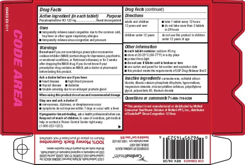 12-Hour Sinus Nasal Decongestant Carton Image 2