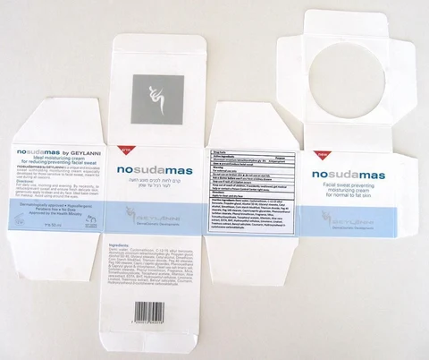 nosudamas for for Normal to Fat Skin 포장