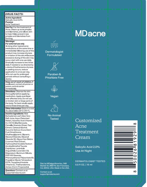 MDacne Customized Acne Treatment Salicylic Acid 포장