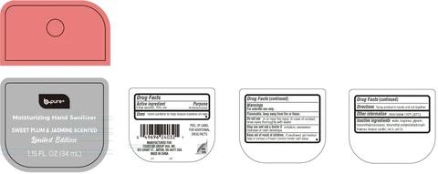B-Pure Moisturizing Hand Sanitizer Sweet Plum and Jasmine Scented 포장