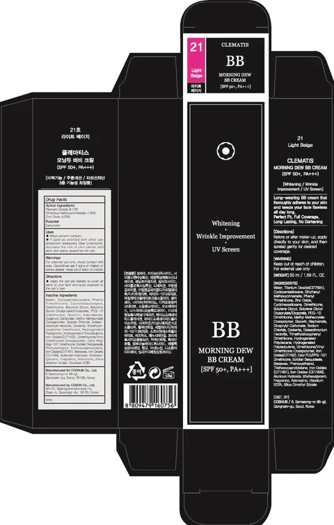 CLEMATIS Morning dew BB 21 Light Beige packaging