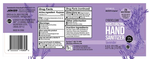 Cyber Clean Moisturizing Hand Sanitizer Lavender 포장