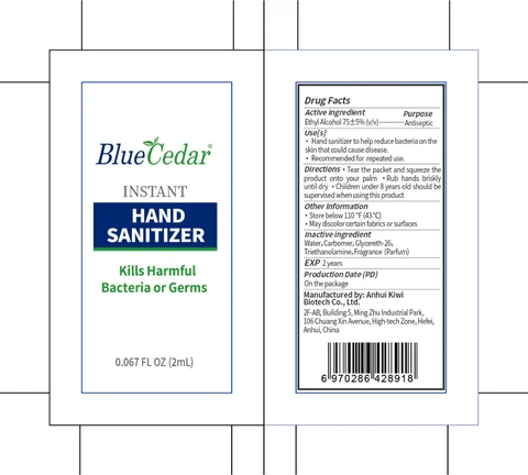 Blue Cedar Hand Sanitizer 포장