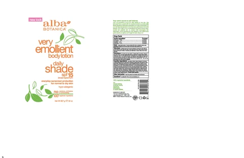 Alba Botanica VE Daily Shade SPF15 Body 포장
