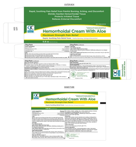 Hemorrhoidal Cream with Aloe 포장