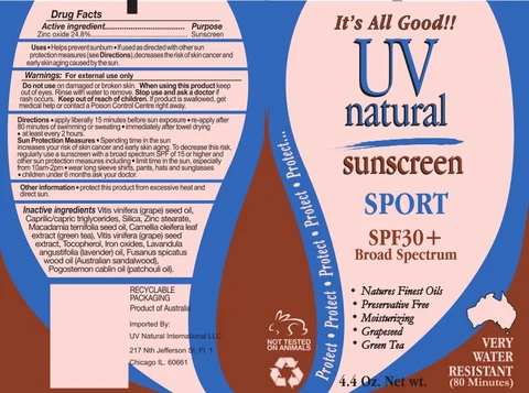 Sunscreen SportSPF30 Plus Broad Spectrum 포장