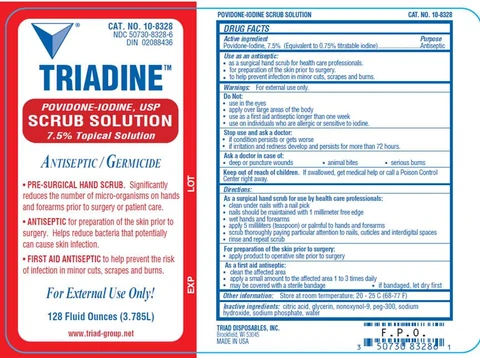 Triadine packaging