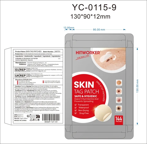 Skin tag patches packaging