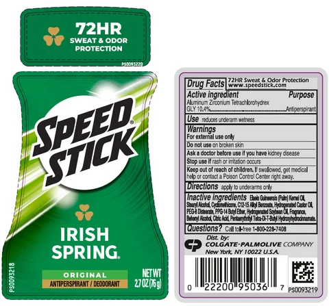 Speed StickIrish Spring Original packaging