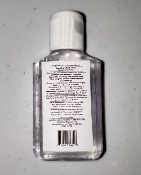 Refreshed Traveler Hand Sanitizer with Aloe 포장
