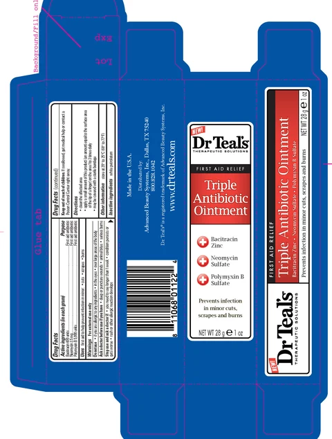 Triple AntibioticDr Teals packaging