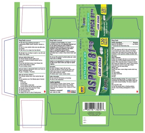 Aspica (Aspirin) 포장