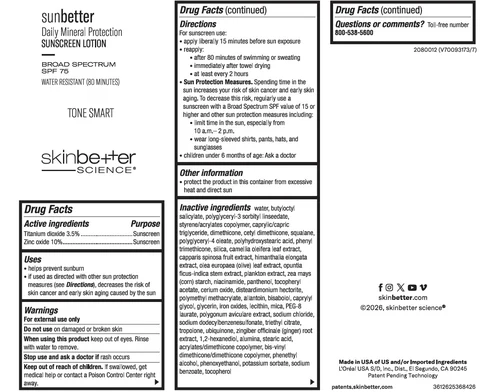 Sunbetter Daily Mineral Protection Broad Spectrum SPF 75 Sunscreen 포장