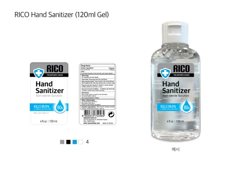 Hand Sanitizer packaging