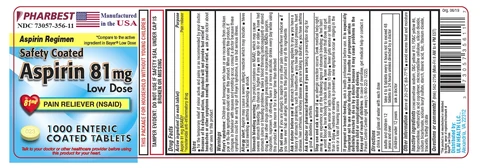 Safety Coated Aspirin 81 mg Low Dose 포장