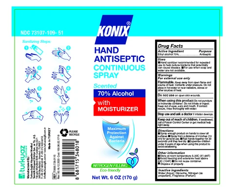 Konix Hand Antiseptic Spray