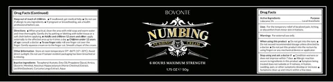 Bovonte Numbing Cream packaging