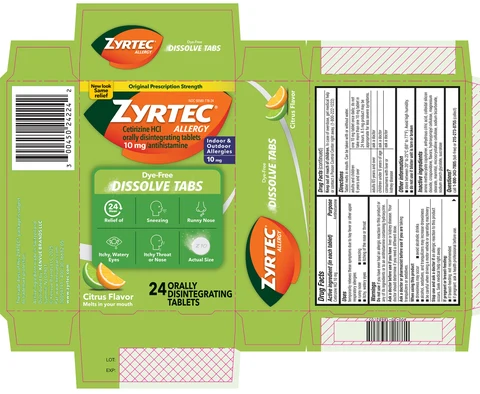 Zyrtec Allergy 포장