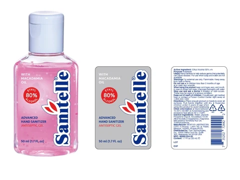 Sanitelle Advanced Hand Sanitizer with Macadamia Oil 포장