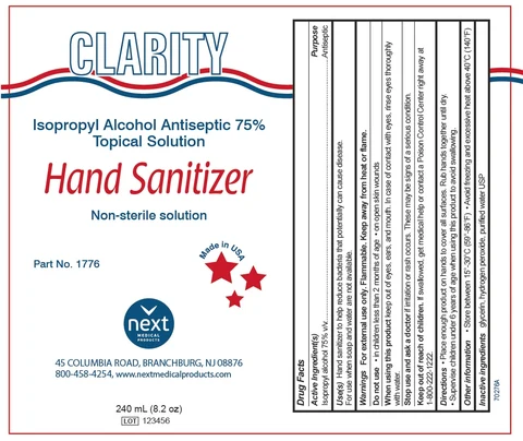 Clarity Hand Sanitizer packaging