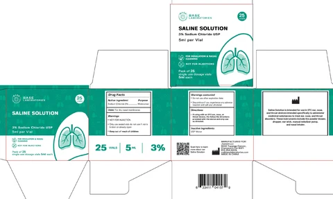 Base Laboratories Saline 포장