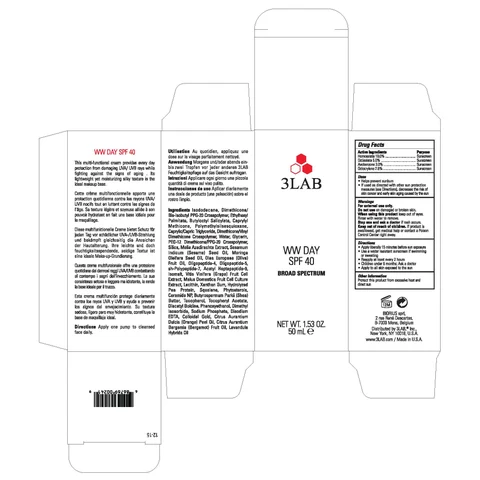 3LAB WW DAY SPF40 BROAD SPECTRUM 포장