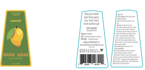 anti-bacterial hand gel packaging