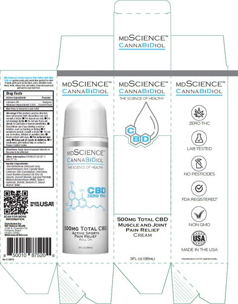 MD SCIENCE CANNABIDIOL packaging