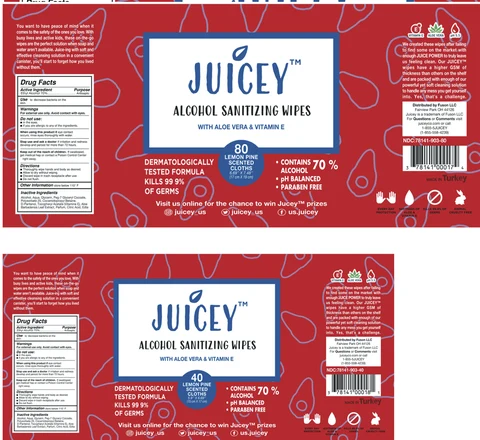 Juicey Alcohol Hand Wipes 포장