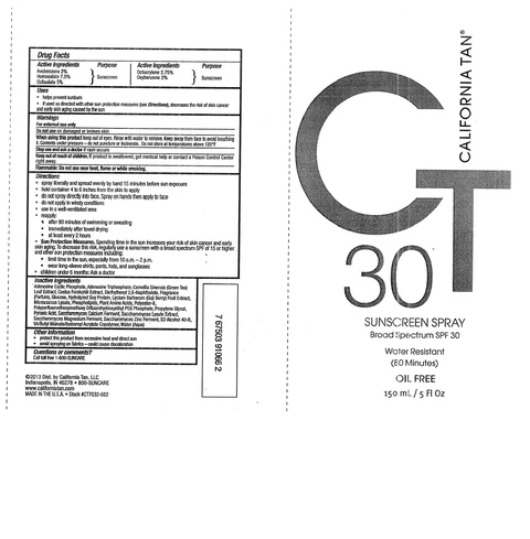 California TanContinuous Sunscreen Broad Spectrum SPF 30 포장