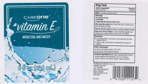 Careone Vitamin E Hand Sanitizer 포장
