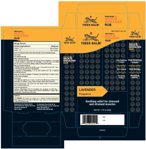 Tiger Balm Neck and Shoulder Rub packaging