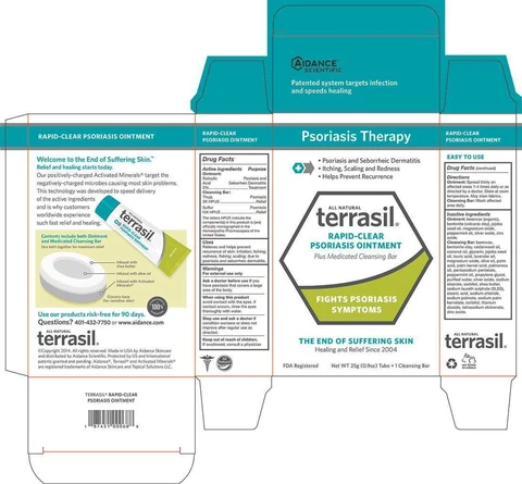 Terrasil Rapid-Clear Psoriasis packaging