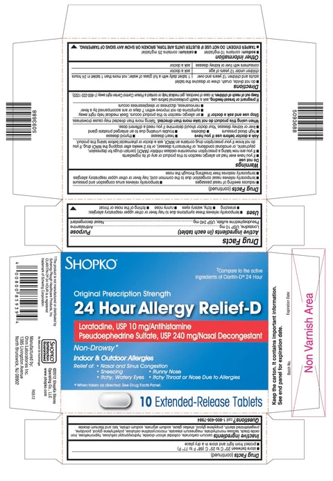 Loratadine and Pseudoephedrine Sulfate packaging