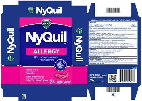 Vicks NyQuilAllergy 포장