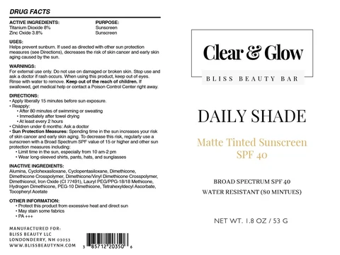 Daily Shade Matte Tinted 포장