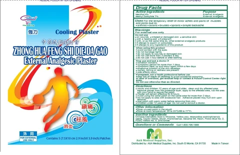 Zhong Hua Feng Shi Die Da Gao External Analgesic Plaster 포장