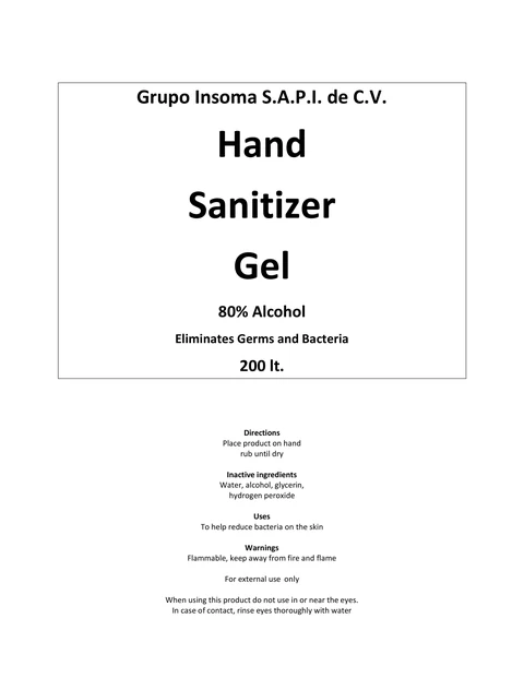 Hand Sanitizer packaging