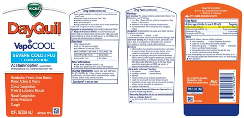 DayQuil VapoCOOL SEVERECOLD and FLU plus CONGESTION 포장