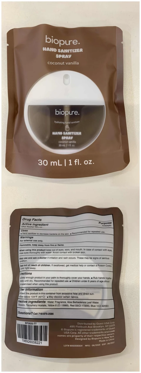 Hand sanitizer packaging