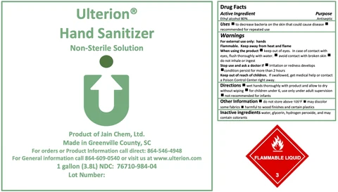 Hand Sanitizer packaging